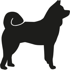 Sticker - Akita silhouette