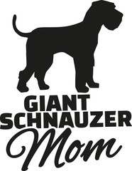 Wall Mural - Giant Schnauzer Mom