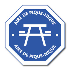 Poster - Logo table de pique nique.