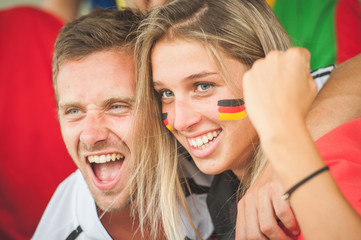 German Couple at Stadium