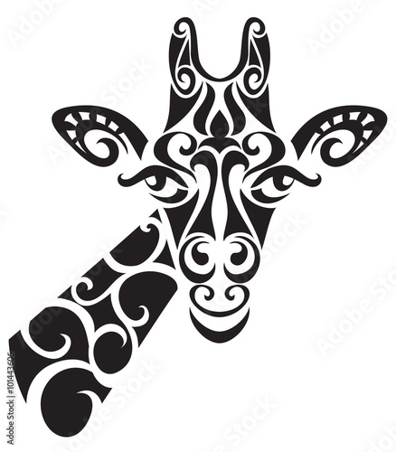 stylizowany-glowa-zyrafy-ornament