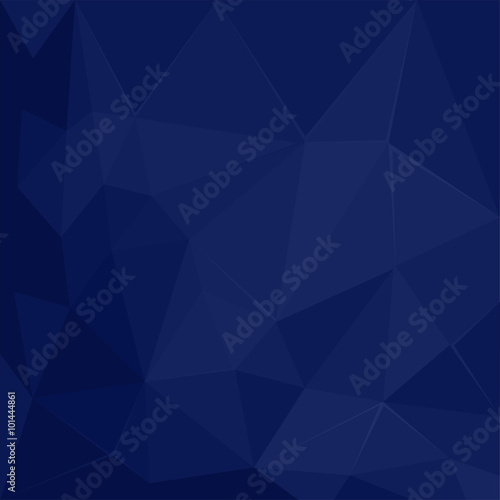 Abstract Polygonal Geometric Facet Dark Blue Vector Background
