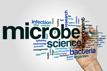 Canvas Print - Microbe word cloud concept