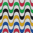 Colorful brazil mosaic seamless pattern background