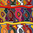 African seamless pattern with Tribal elements. Vector illustration.