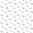 © SolaruS - Weather sun clouds seamless pattern