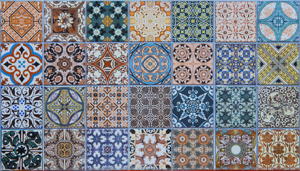  ceramic tiles patterns from Portugal.