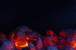 glowing coal on a barbecue