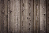 Fototapeta Desenie - Old wooden dark brown boards, chocolate color fence, textured background