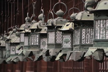 Lantern In A Shrine In Nara