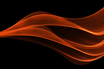 Wall Mural - red glow energy wave. lighting effect abstract background with c