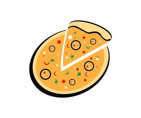 Canvas Print - Pizza logo