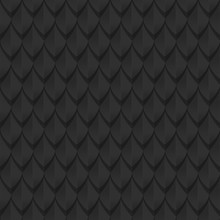 Black Dragon Scales Seamless Background Texture