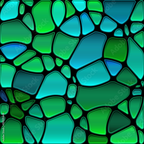 Obraz w ramie abstract vector stained-glass mosaic background
