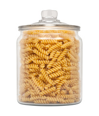 Wall Mural - Rotini Pasta in a Glass Apothecary Jar