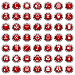 Aufkleber - internet vector icons set 