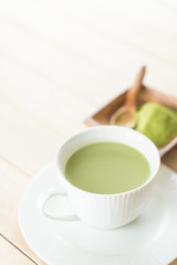 hot matcha latte