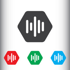 Sticker - Audio wave icon