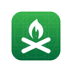 Poster - Campfire icon