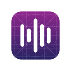 Canvas Print - Audio wave icon