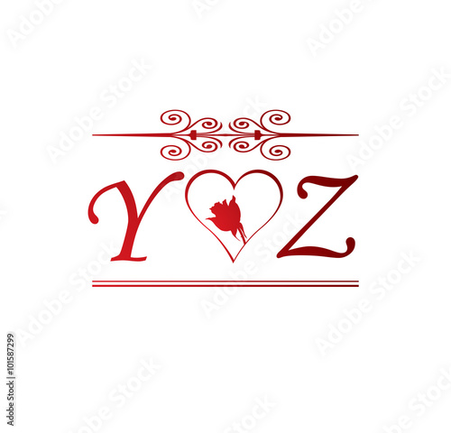 Yz Love Initial With Red Heart And Rose Buy This Stock Vector And Explore Similar Vectors At Adobe Stock Adobe Stock Baby name encyclopedia from the baby name wizard: yz love initial with red heart and rose