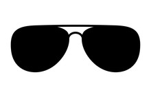 Aviator Sunglasses / Shades Protective Eyewear Flat Icon For Apps And Websites
