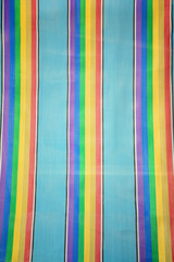 Wall Mural - Close up of the rainbow canvas bed