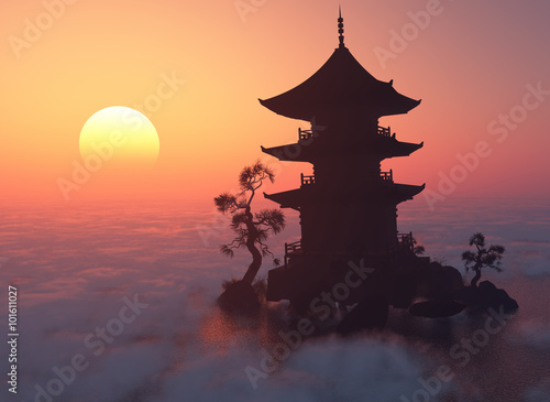 At sunset. Фотошпалери