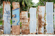 Caribbean way of life: old, colorful, simple fence :)