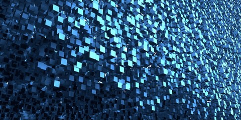 Wall Mural - Abstract cubes background