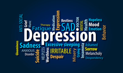 Wall Mural - Depression