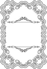 Wall Mural - Retro fine ornate border