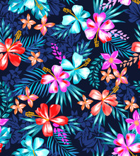 Cute Tropical Design ~ Seamless Background