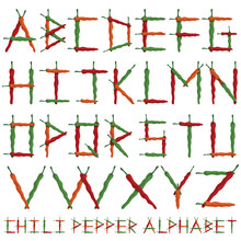 Chili Pepper Alphabet