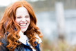 © drubig-photo - Frau mit Lachen in der Natur