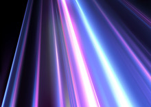 Colored Light Beams And Light Effects - Abstract Background Illustration, Vector