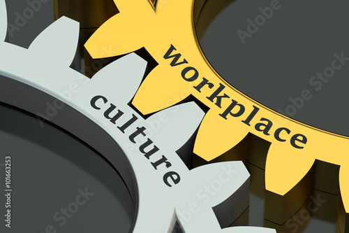 Fotografie, Obraz Workplace Culture concept on the gearwheels