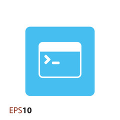 Coding icon for web and mobile