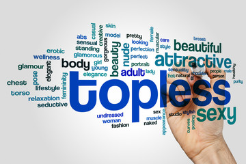 Poster - Topless word cloud concept