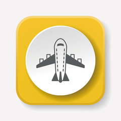 Poster - airplane icon