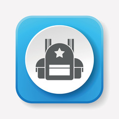 Poster - backpack icon