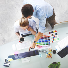 design studio creativity ideas teamwork technology concept
