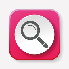 Canvas Print - Magnifier icon