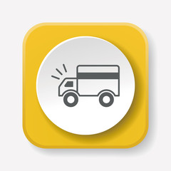 Poster - cargo truck icon