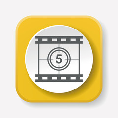 Sticker - video tape icon