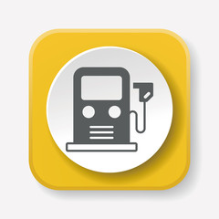 Sticker - Environmental protection concept use of gasoline icon