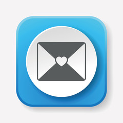 Sticker - love letter icon