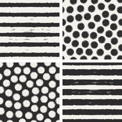 Fototapete - set of seamless patterns