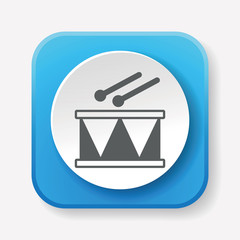 Sticker - drum icon