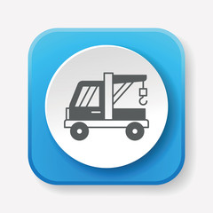 Canvas Print - Tow truck icon